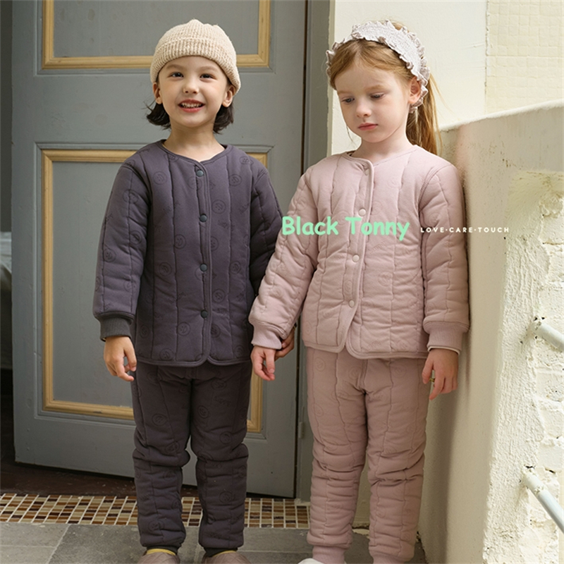 小黑托昵男童女童秋冬新款棉袄