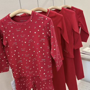 小黑托昵尼2025秋冬新款儿童秋衣秋裤套装男童女童本命年保暖内衣