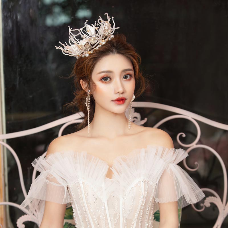 皇冠大气简约套装婚礼新娘头饰