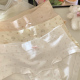 奶油温柔碎花少女好穿系列韩系简约舒适纯棉裆中高腰三角内裤 女士