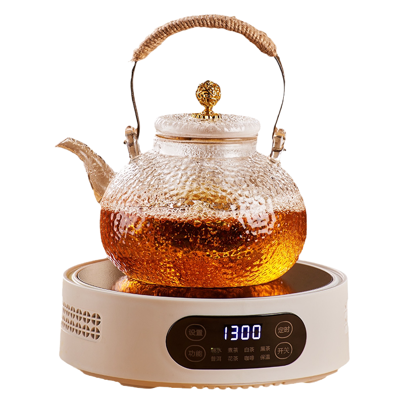 【可明火直烧】煮茶壶高硼硅玻璃
