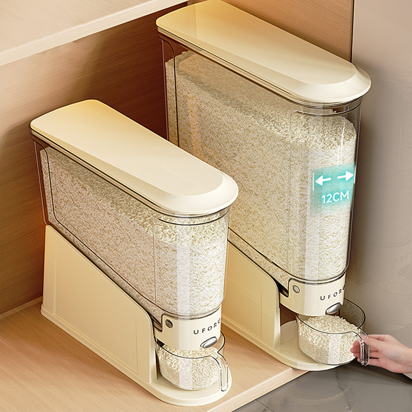 【防尘防虫】漏斗式出米超耐用