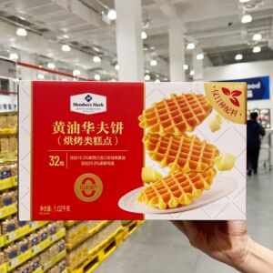 山姆代购黄油华夫饼（烘烤类） 休闲零食独立包装网红好吃早餐