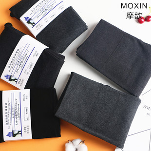 MOXIN摩歆一线裆秋冬加绒连裤袜女薄绒保暖显瘦螺纹灰色打底裤813