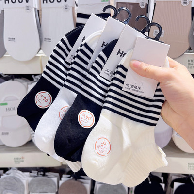 HOUV无骨船袜90度直角袜子女春夏