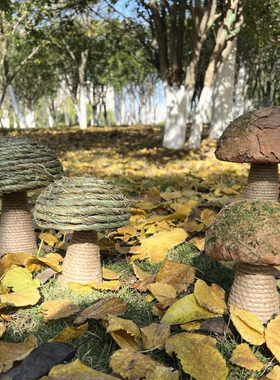 木拾亿原生态仿真蘑菇装饰品