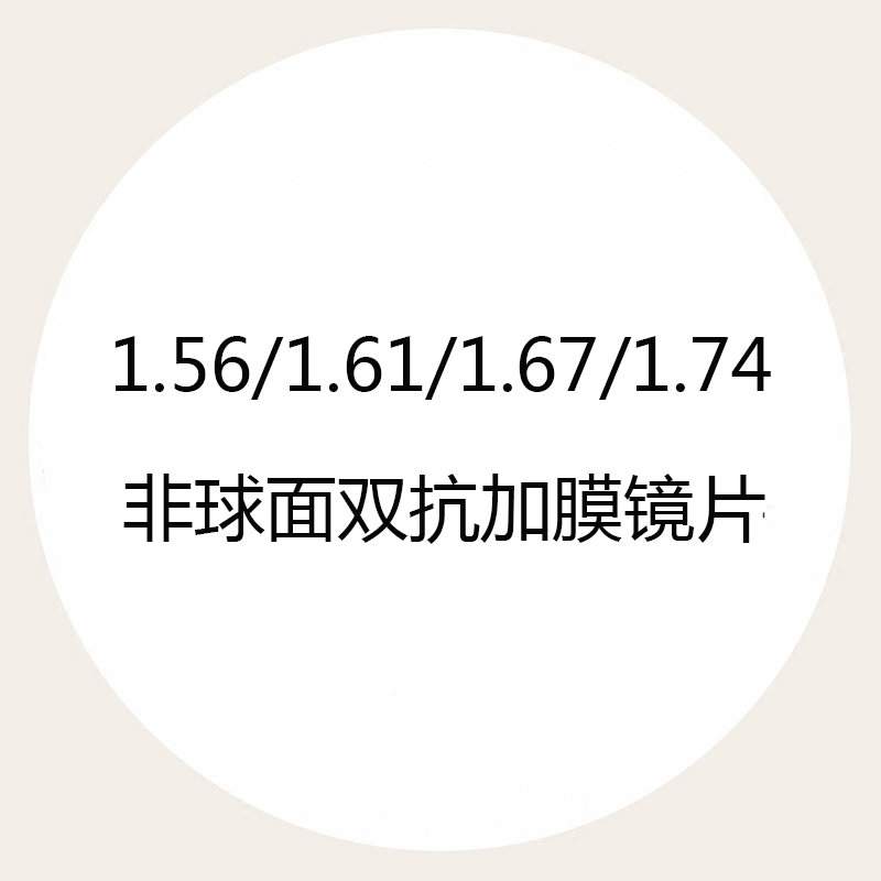 1.56 1.61 1.67 1.74非球面防辐射紫外线防疲劳近视绿膜眼镜2片-封面