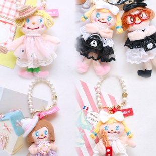 在途curly卷毛女孩 日本curlycollection挂件 curly卷发女孩手作