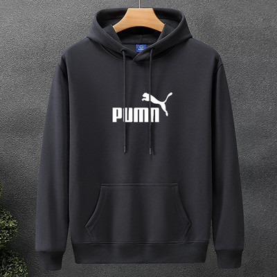 奥莱重磅纯棉连帽卫衣男款春季保暖时尚百搭宽松潮流男士休闲上衣