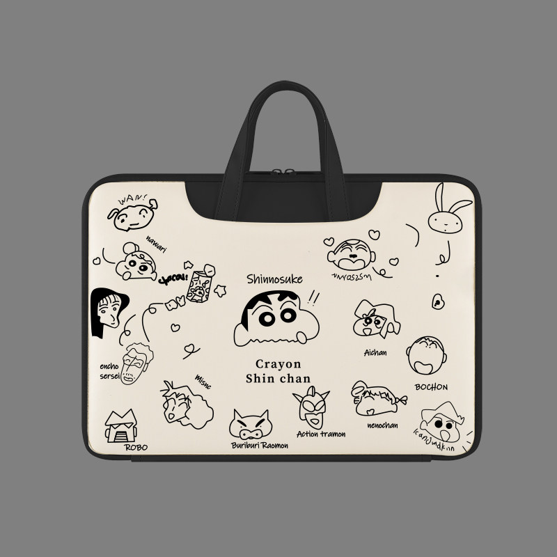 简笔画小新手提电脑包适用于苹果华为戴尔游戏本微软联想13.3寸15.6寸14.2英寸16寸游戏本大容量