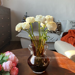 小格调｜出口玻璃花瓶桌面客厅装 饰摆件ins风高颜值干鲜花花盆