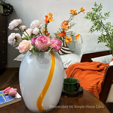 冬日暖阳|外贸出口白色玻璃花瓶合集 大号高款玻璃花瓶摆件