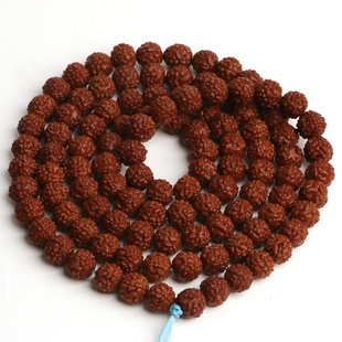 印尼小金刚菩提108颗手串男原籽五瓣6瓣黄红皮念珠手链蛤蟆背双龙