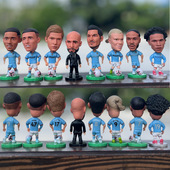 足球球星玩偶德布劳内斯特林京多安热苏斯人偶阿尔瓦雷斯摆件公仔