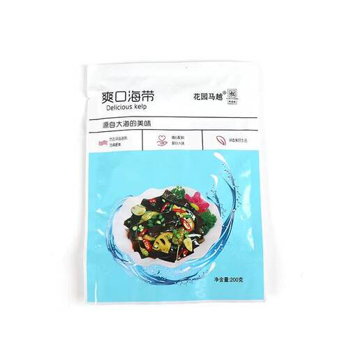 花园马越即食爽口海带片酸辣下饭菜食品酸甜口海带妹200g包子粥 - 封面