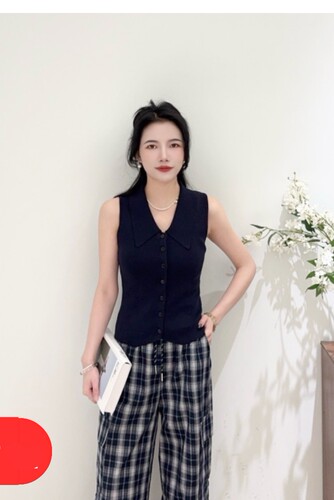 3NUX2026夏新款韩版简约百搭显瘦高品质休闲无袖针织开衫上下套裤