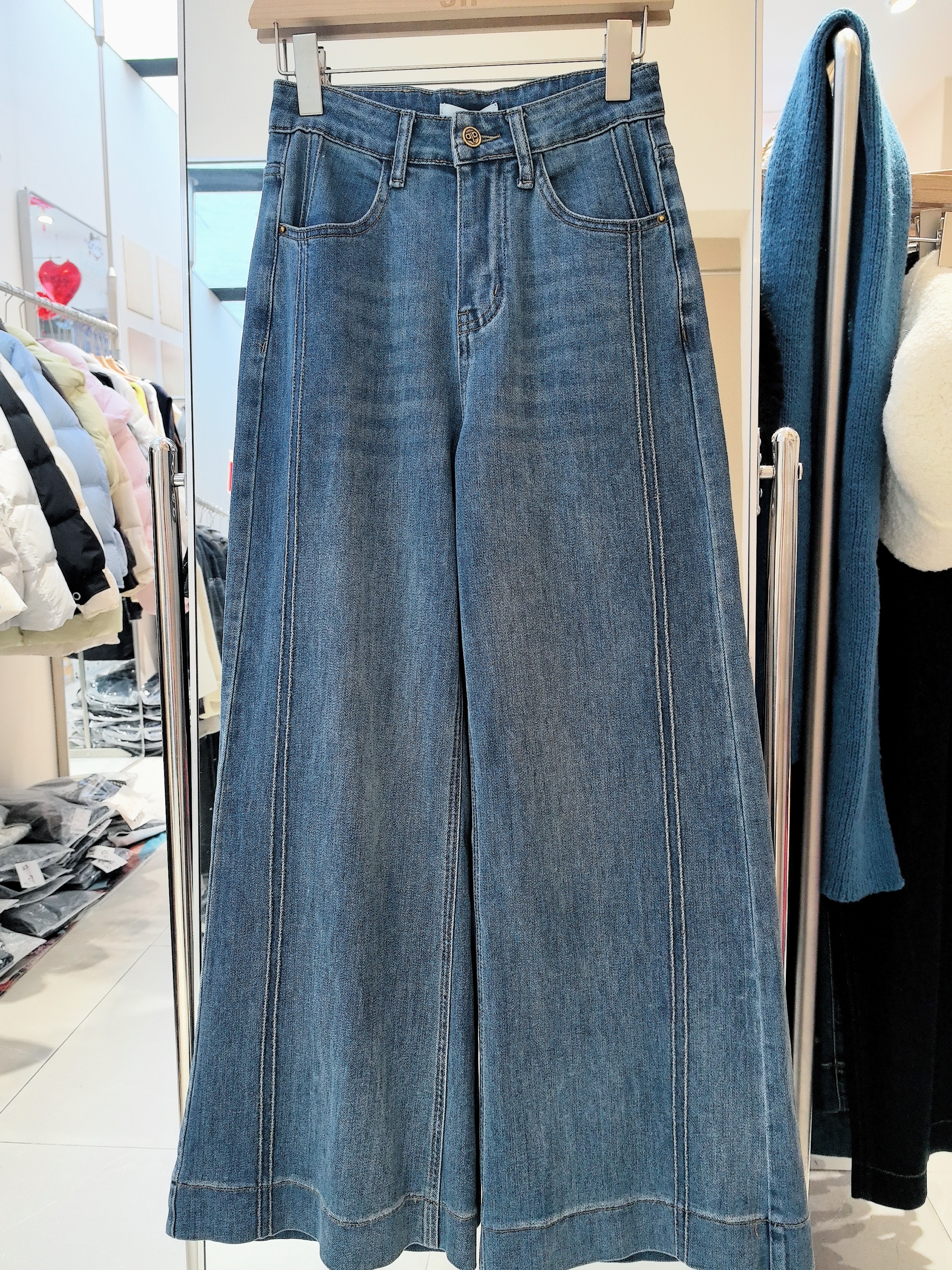 3NUX2026春新款韩版简约百搭显瘦高品质休闲牛仔裤阔腿裤,女装/女士精品,牛仔裤,淘宝优惠券,粉丝福利购,淘宝优惠卷