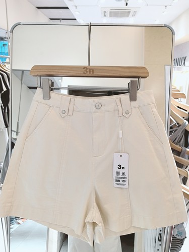 3NUX2026夏新款韩版简约百搭显瘦高品质休闲短裤