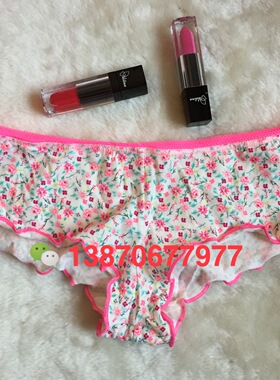 英国原单accessorize品牌女士全棉内裤 印花三角低腰裤 底裆全棉