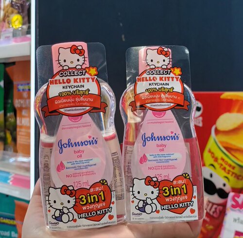 泰国限定三丽鸥强生婴儿油