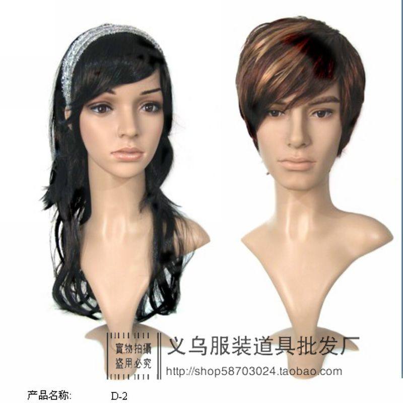 活动头模、头巾模特 男头模假发帽子围巾专用头模模特头道具 8613