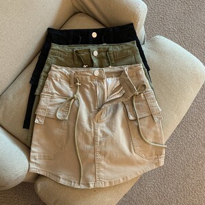 RM13521#夏季辣妹纯欲风工装牛仔半身裙