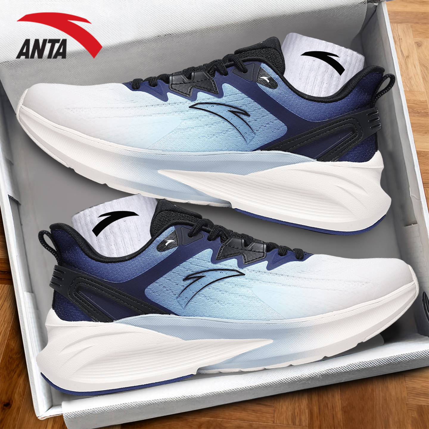 安踏毒刺5专业青少年跑步鞋