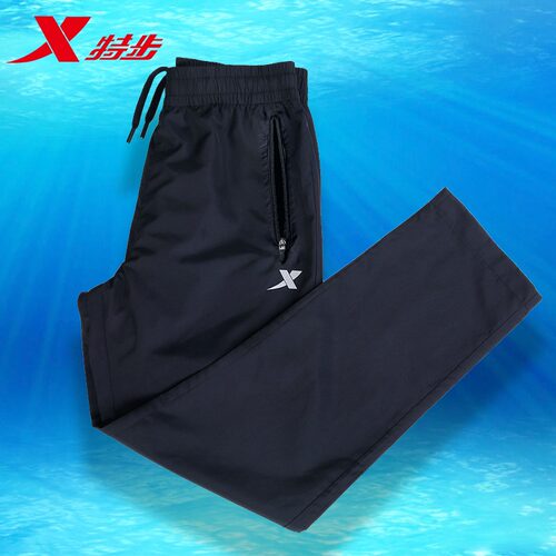 运动裤男薄款速干长裤特步
