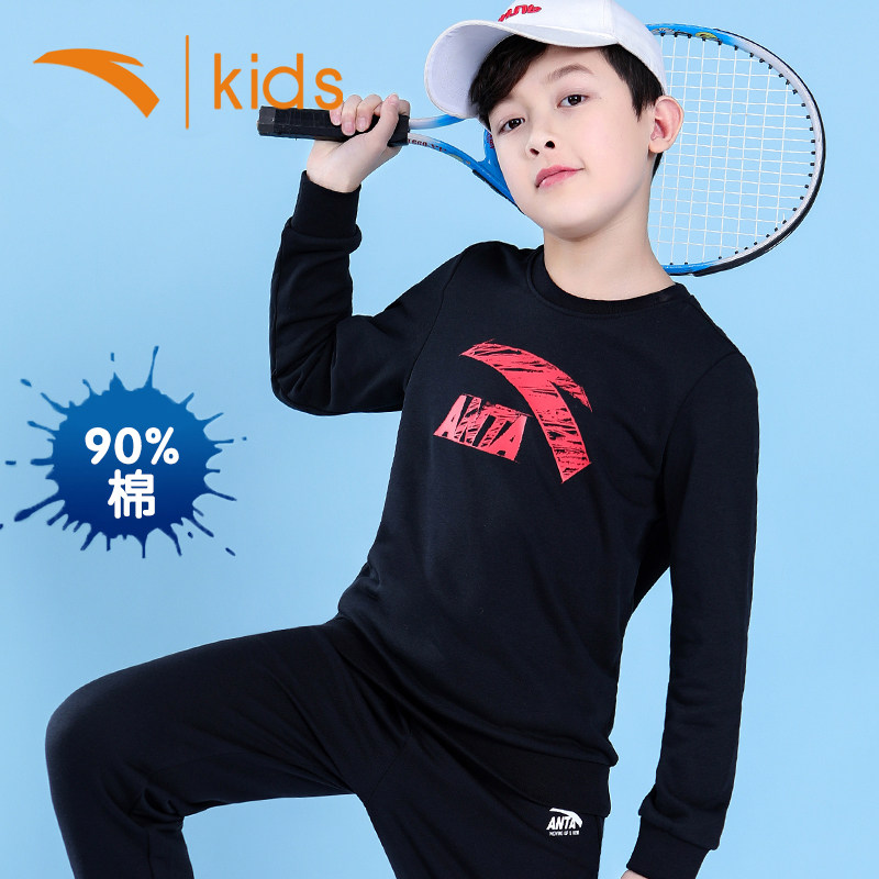 安踏官网正品童装男童卫衣春秋款衣服长袖上衣秋季中大童运动服男|ruв категории Детская одежда, свитер/свитер - от Buy2taobao.com для оказания профессиональной услуги покупки агента Taobao