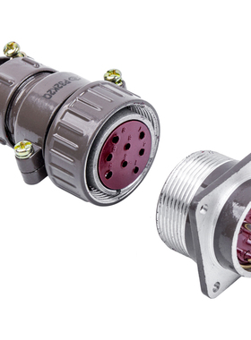 P32型航空插头P32-8芯(P32K2Q) 10芯 圆形连接器 航空插件 插头