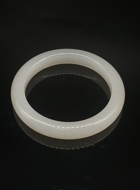 和田玉羊脂白玉手镯  重量57.389克   内径59mm 24090400122