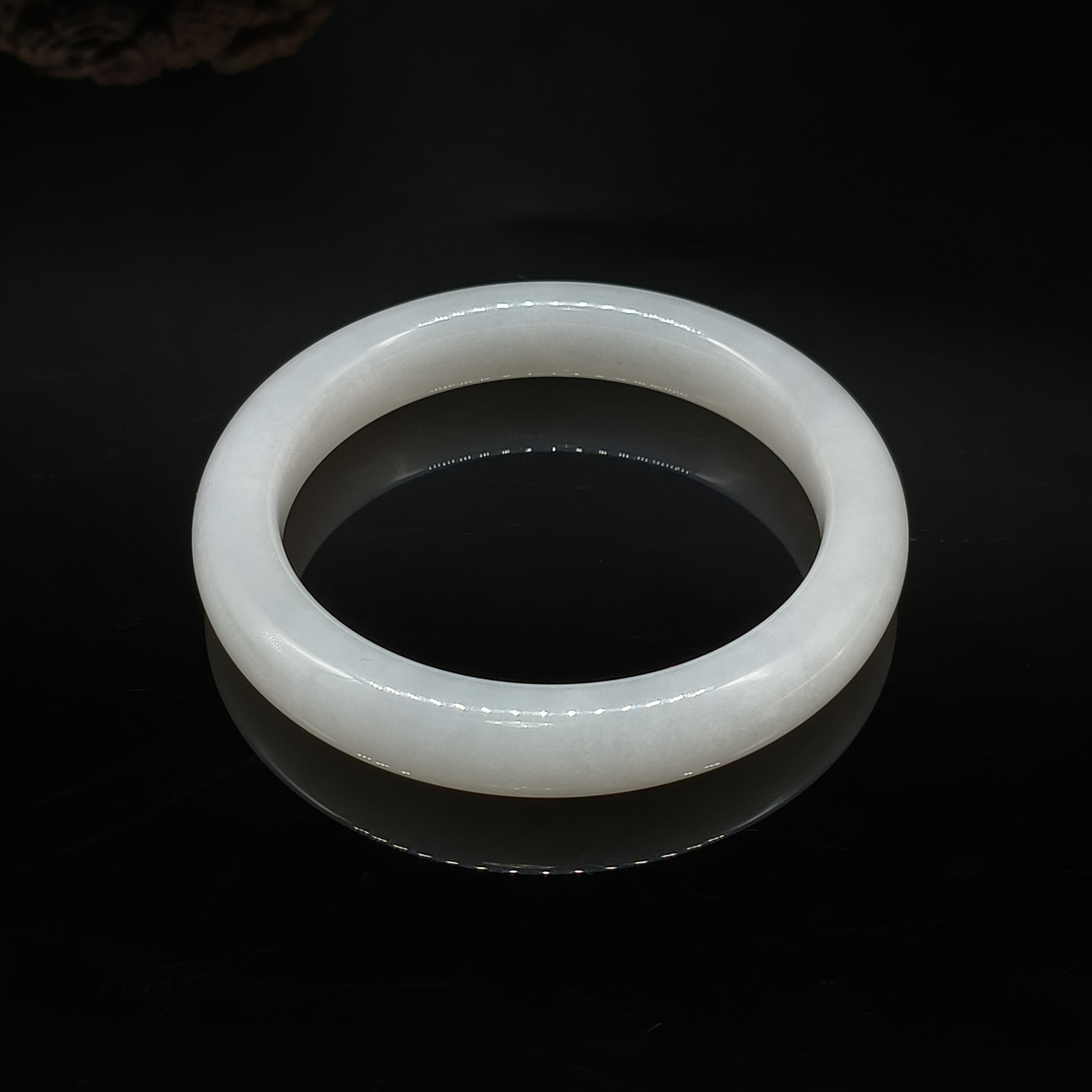 和田玉羊脂白玉手镯   内径 60mm 24121300061