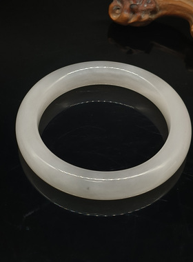 和田玉白玉手镯   内径57.6mm  25010800022