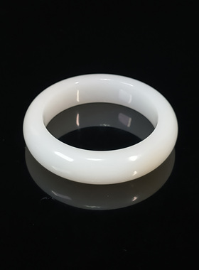 和田玉羊脂白玉手镯（带浅糖平安镯）内径55.2mm 25091700045