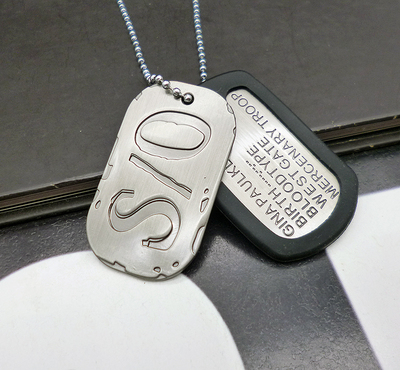 项链黑街GANGSTA双吊牌兵牌狗牌