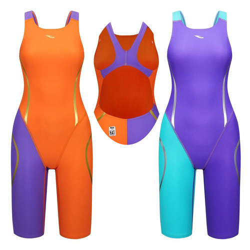 hosa浩沙泳衣FINA泳联认证专业比赛竞技训练女士游泳衣连体五分