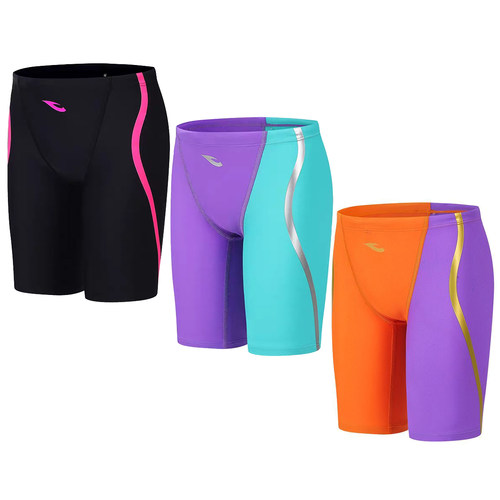 hosa浩沙泳衣男士青少年儿童通用FINA泳联认证专业比赛五分游泳裤