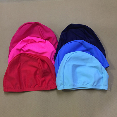 hosa浩沙儿童泳帽纯色速干透气男女宝宝中小童弹力舒适游泳帽子