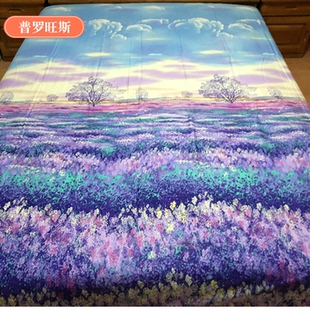 普罗旺斯 纯棉被套单件全棉被罩-冷色调