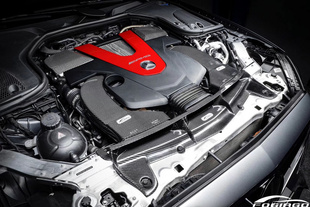 进气套件 适配奔驰E43 W213改装 3.0T 冬菇头碳纤风箱 AMG