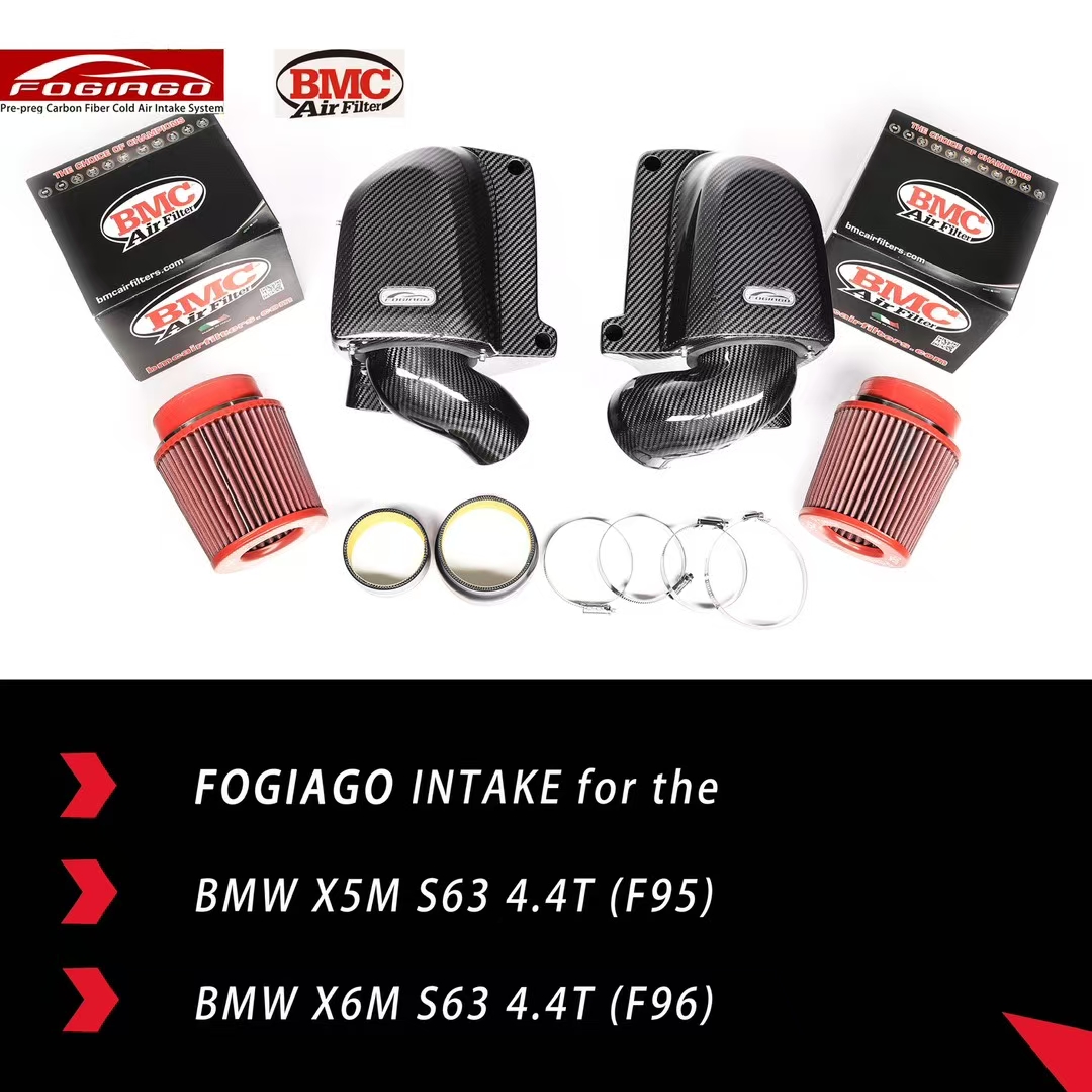 fogiago改装碳纤进气套件适配宝马F95 F96 X5M X6M X7 M60i 4.4T