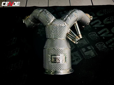 森德CENDE改装排气头段隔热三元直通头段适配奥迪大众奔驰宝马等