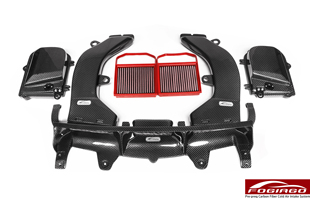 适配奔驰GLC43 3.0T AMG改装进气套件 冬菇头碳纤风箱