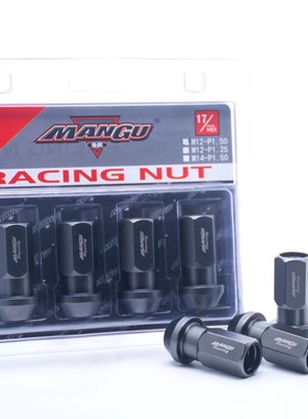 MANGU曼固不锈钢螺丝黑色轮毂锻造螺母316适配本田丰田ATS86BRZ