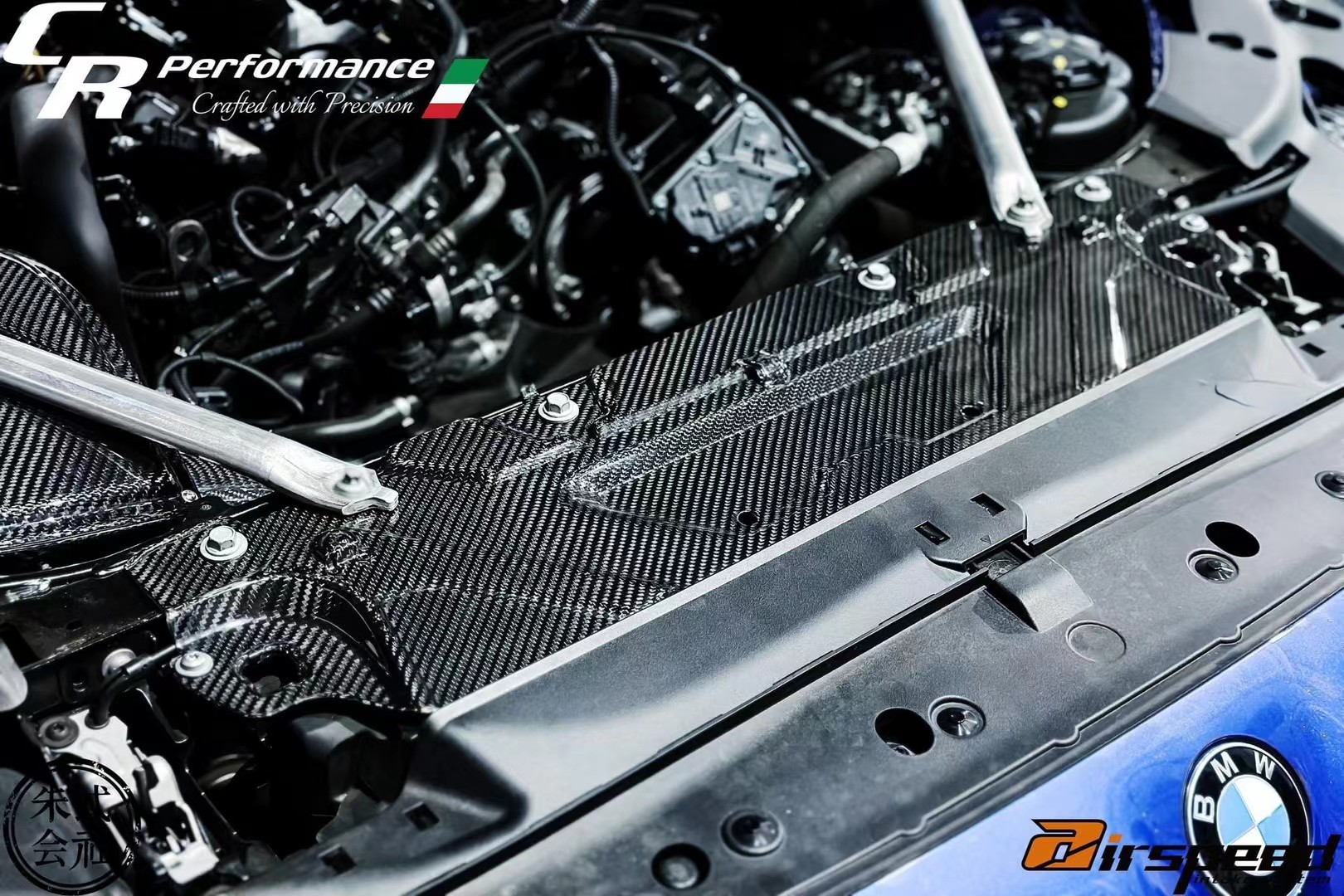 airspeed干碳纤维前水箱盖版发动机盖板适配宝马3 4系G20 G28 G22