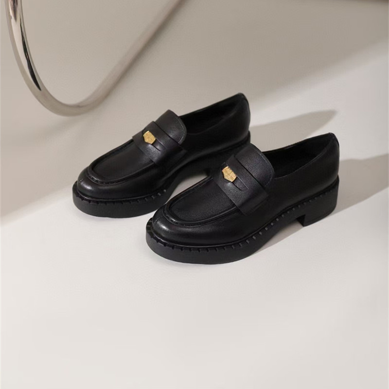 WeslienRowe乐福鞋牛皮女鞋增高