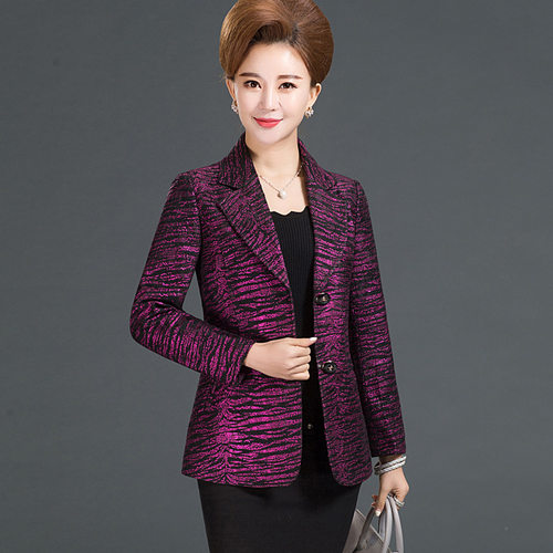 中老年妈妈装春秋款西服外套