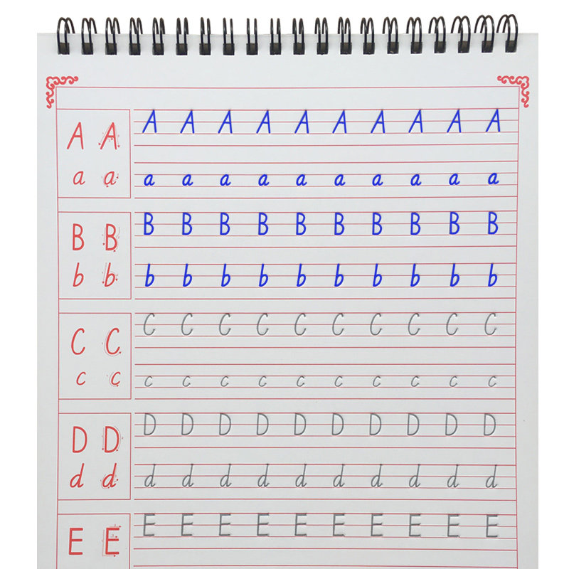 一年级英语字帖26个字母儿童英文练字本神器小学生基础凹槽练字板