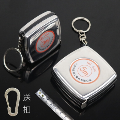 全钢小卷尺可挂软尺带不易生锈