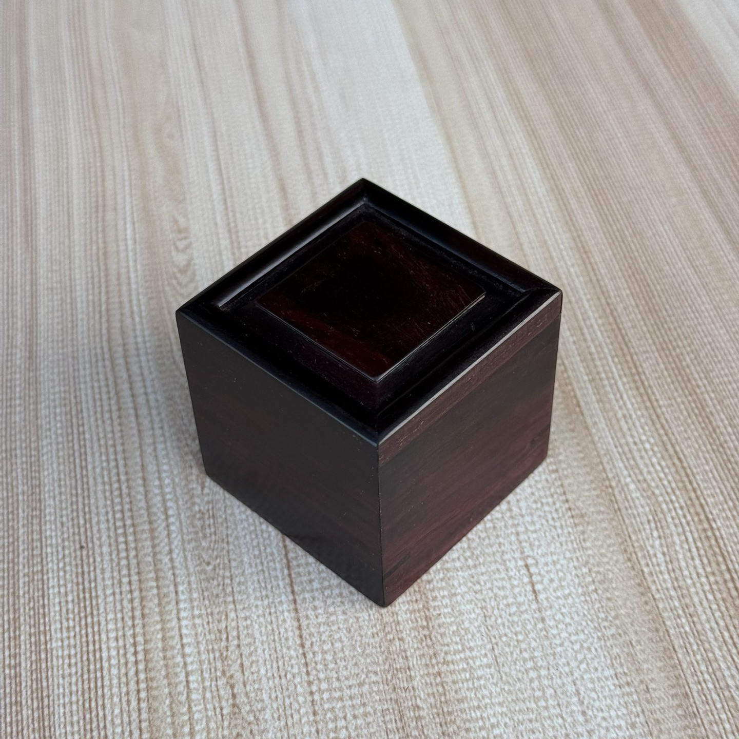 大叶紫檀戒指盒红木迷你小印章饰品戒指小收纳